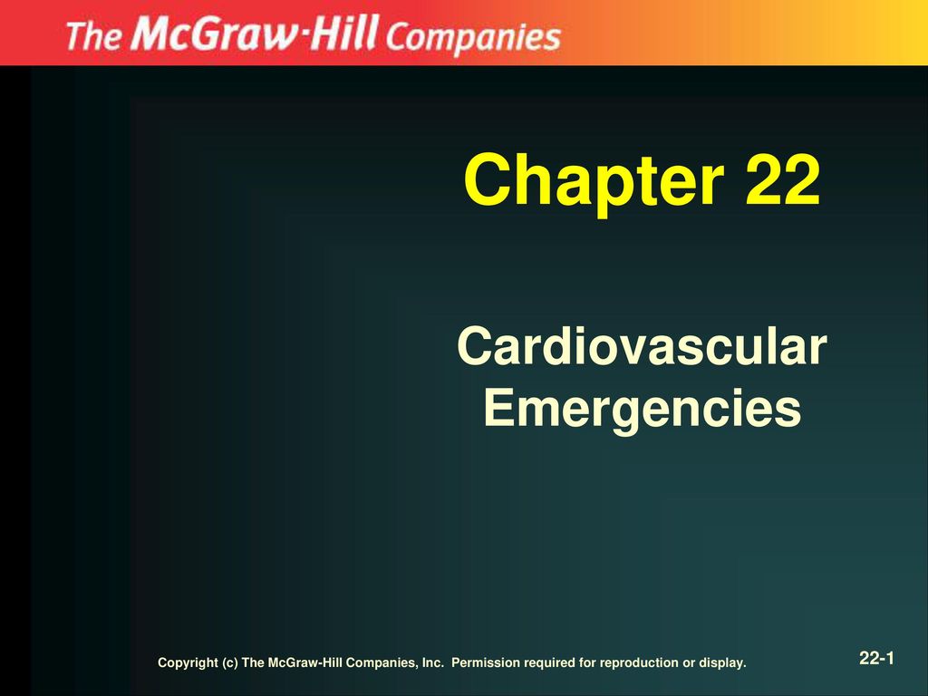 Chapter 22 Cardiovascular Emergencies - Ppt Download