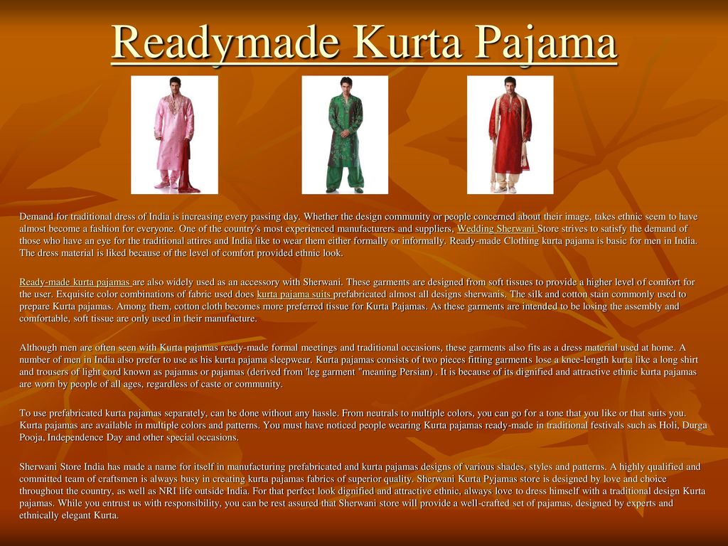 readymade-kurta-pajama-ppt-download