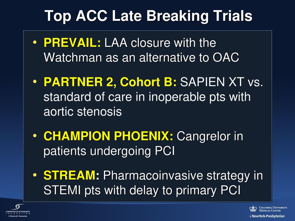 Keynote Lecture The 5 Best Trials from that will Impact My Practice