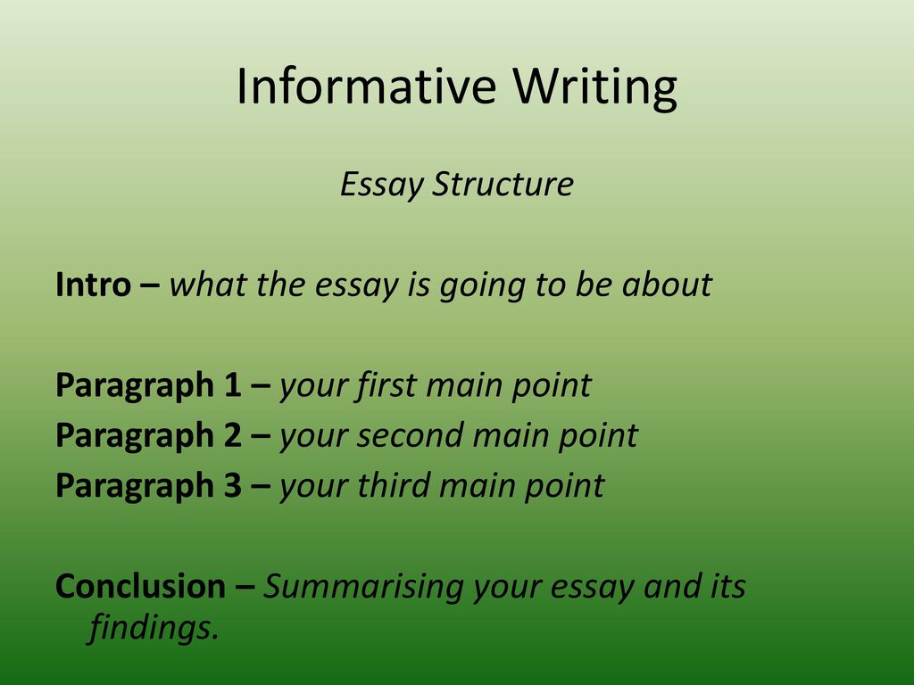 Informative Writing A guide ppt download