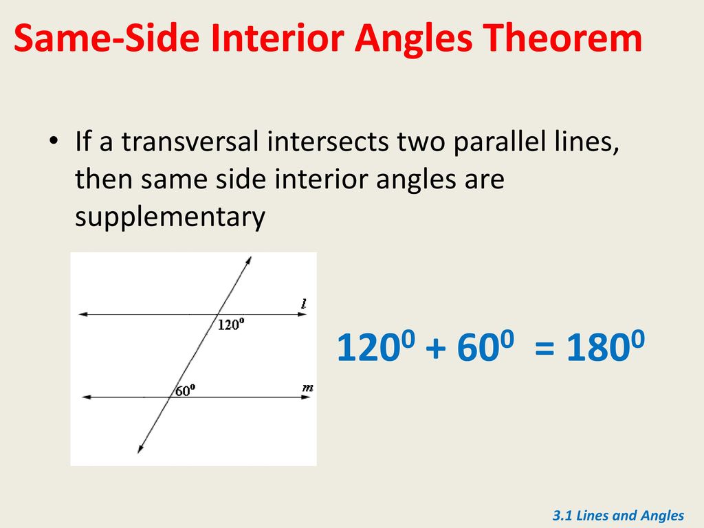 3 1 Lines And Angles 3 1 Lines And Angles Ppt Download