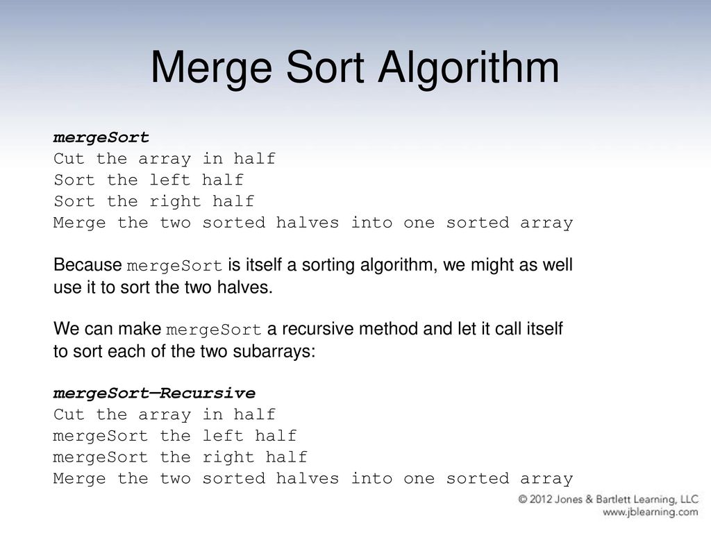 Section 10.3a Merge Sort. - ppt download