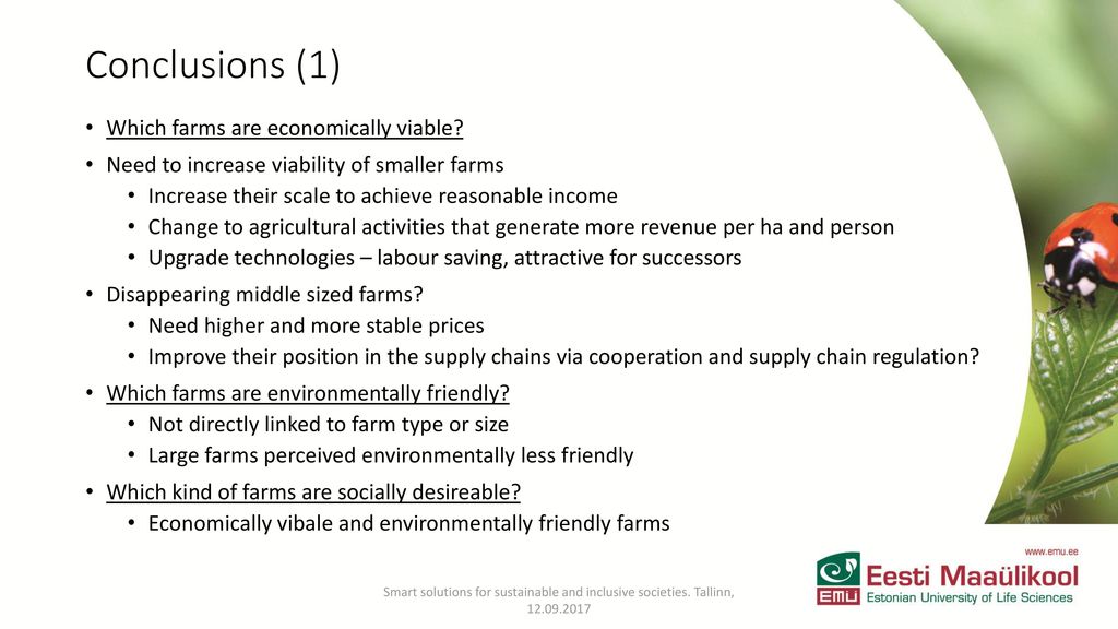 Innovation And Sustainability In The Farming Sector Ppt Download