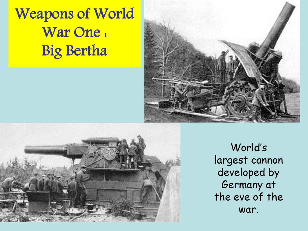 Weapons of World War One :