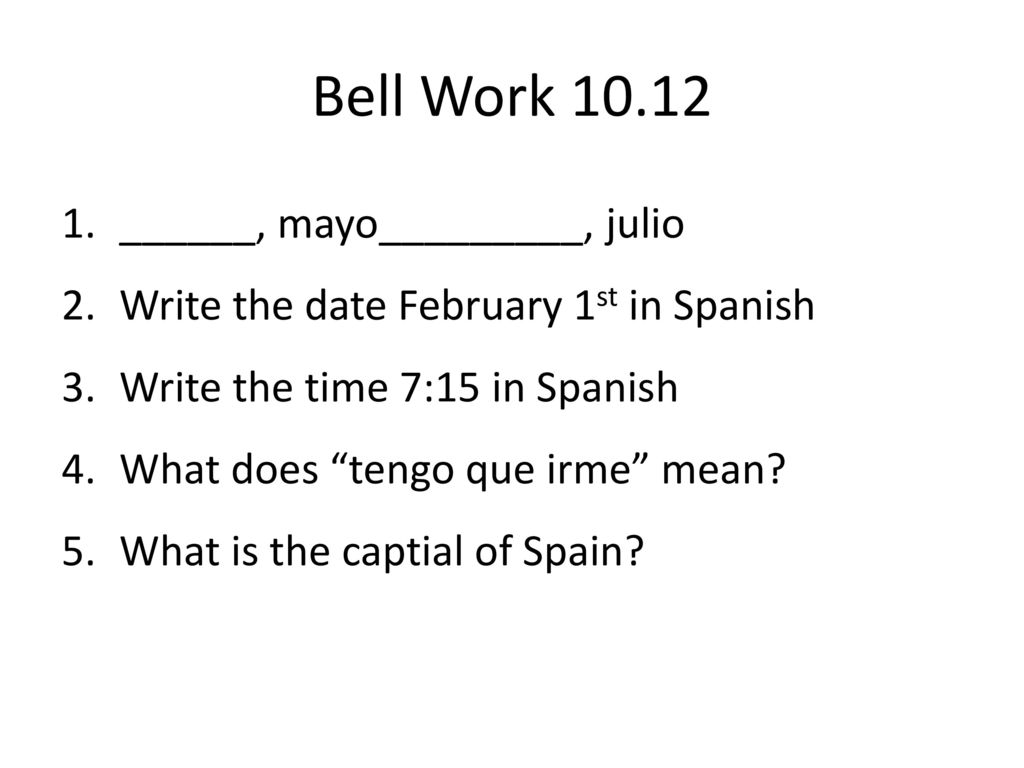 Translate the following sentences to Spanish: - ppt download