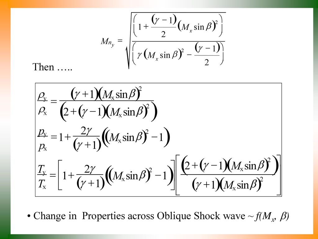 Oblique Shocks Less Irreversible Thermodynamic Devices Ppt Download