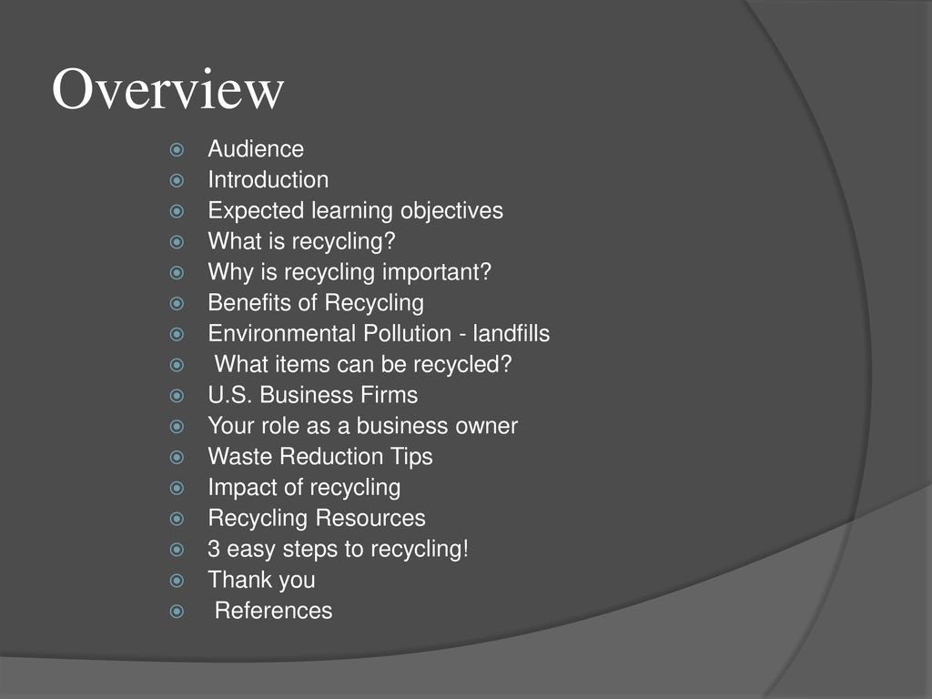 Recycling is Smart Business - ppt download