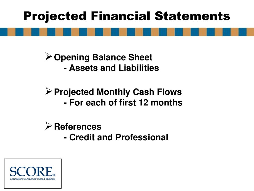 Projected Financial Statements