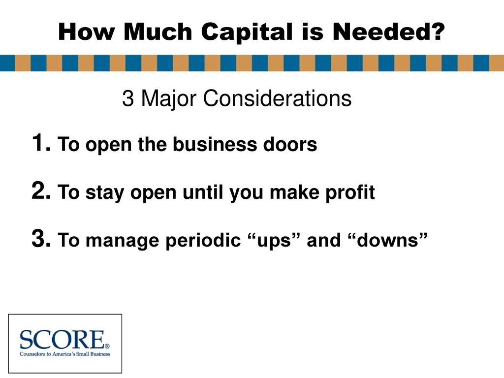 How Much Capital is Needed