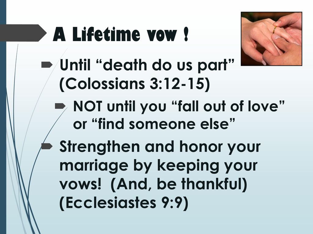 Keep Your Wedding Vows Ecclesiastes 5 Ppt Download