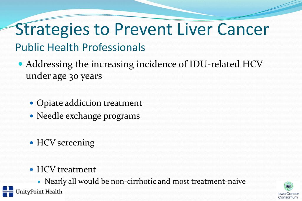 Strategies to Prevent Liver Cancer Public Health Professionals