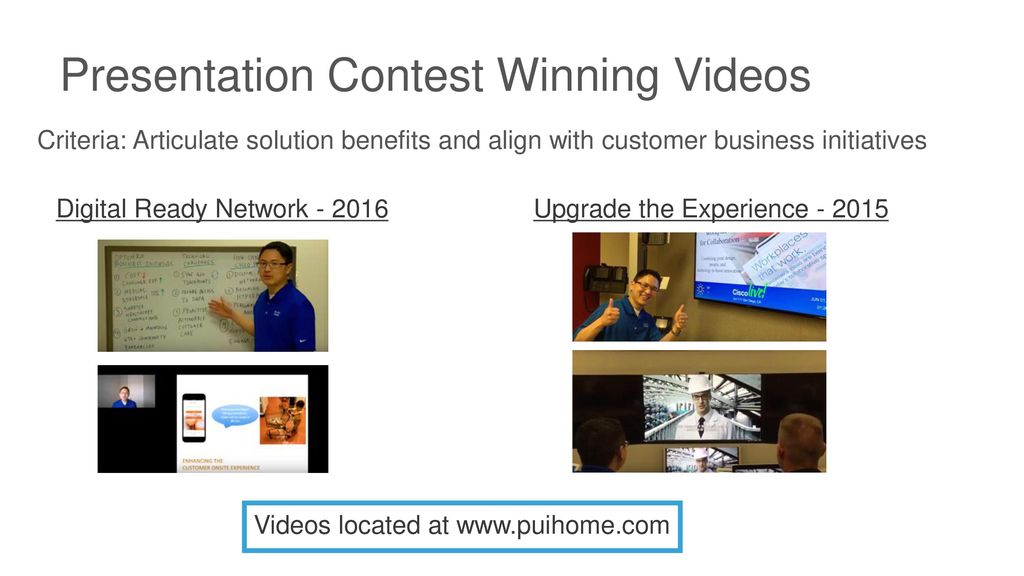 Presentation Contest Winning Videos