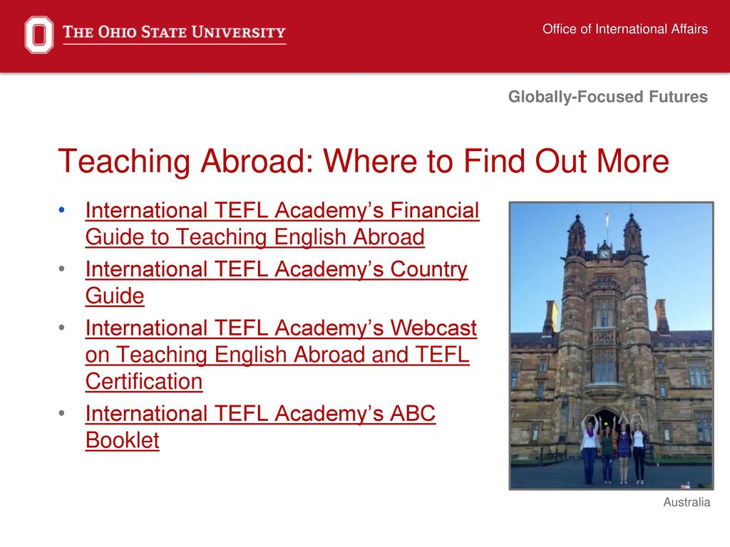 International Tefl Academy Country Chart