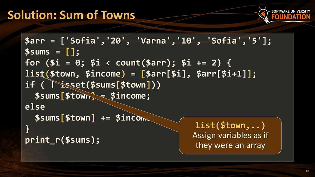 Associative arrays and strings ppt download