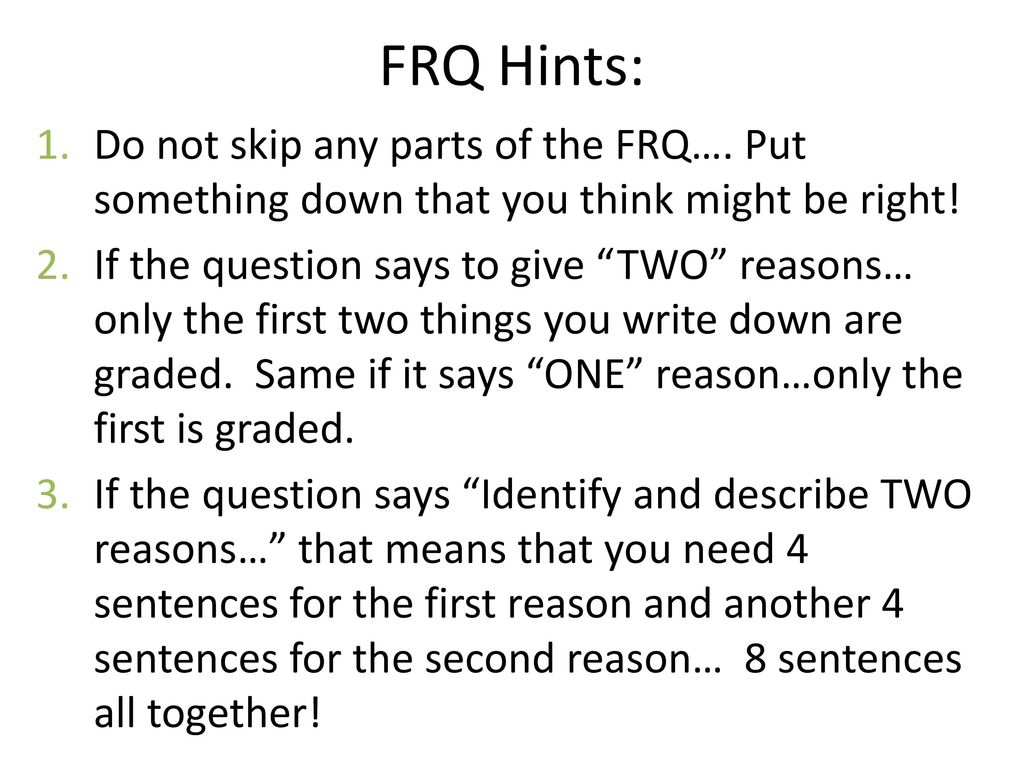 Free Response Nuts & Bolts - ppt download