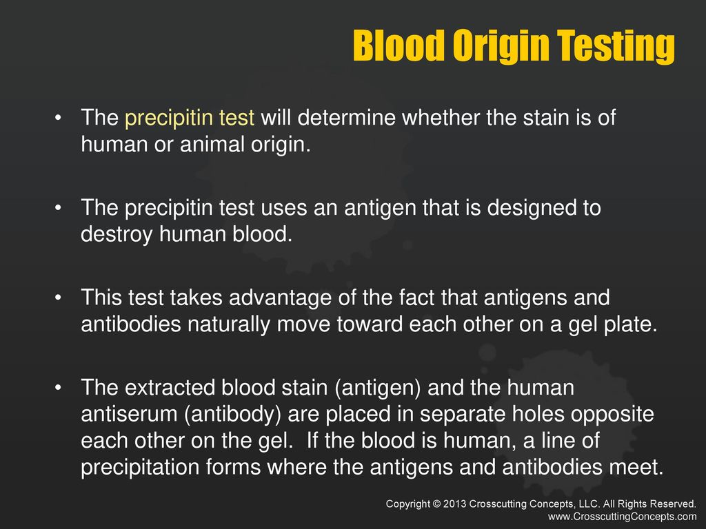 Blood Stain Evidence Blood is a type of biological evidence that can  connect a suspect to a victim or object. White blood cells contain DNA which  may be. - ppt download