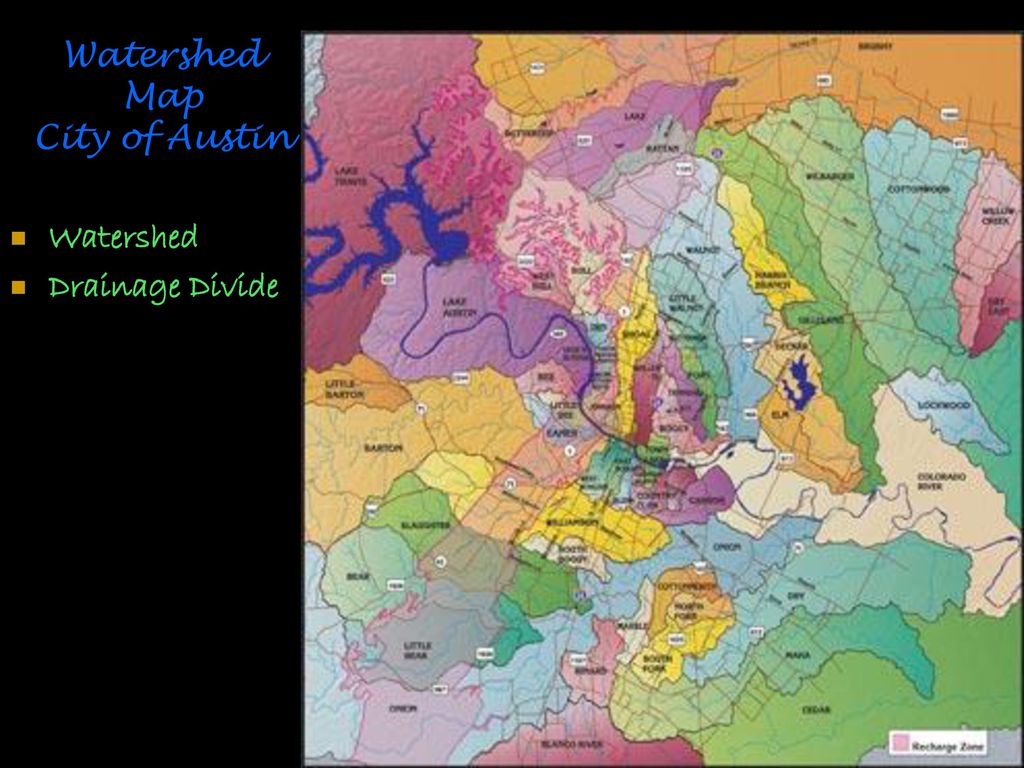 City Of Austin Watershed Map Water Resources. - Ppt Download