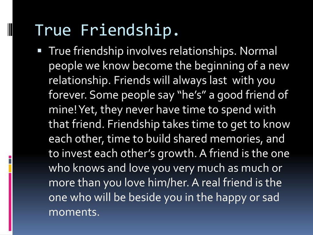 What Is True Friendship?