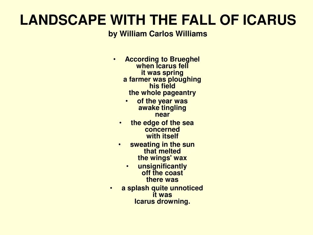 edward field icarus poem