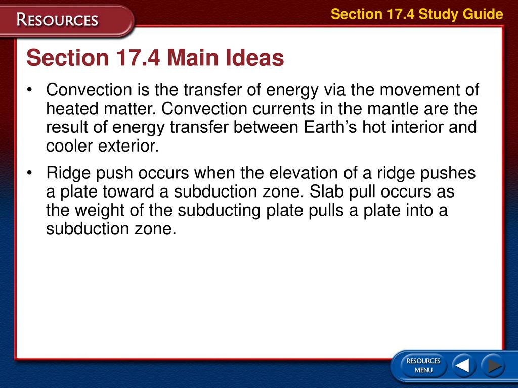 Section 17.4 Study Guide Section 17.4 Main Ideas.