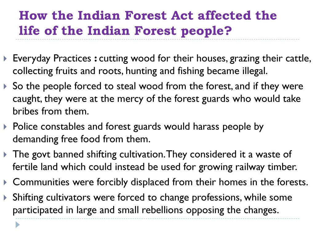 indian forest act 1878