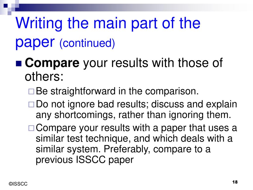 Writing a good ISSCC paper ppt download