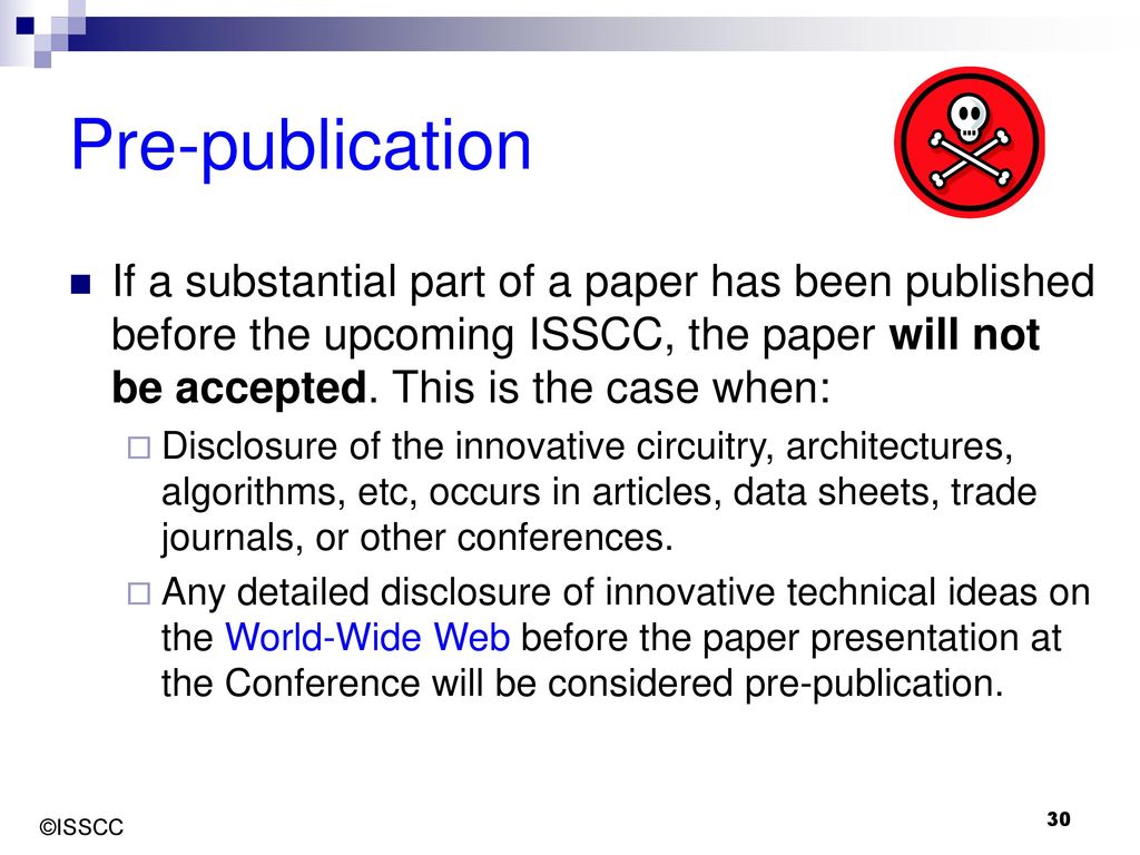 Writing a good ISSCC paper ppt download