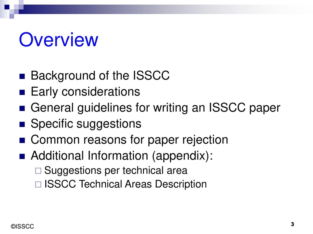 Writing a good ISSCC paper ppt download
