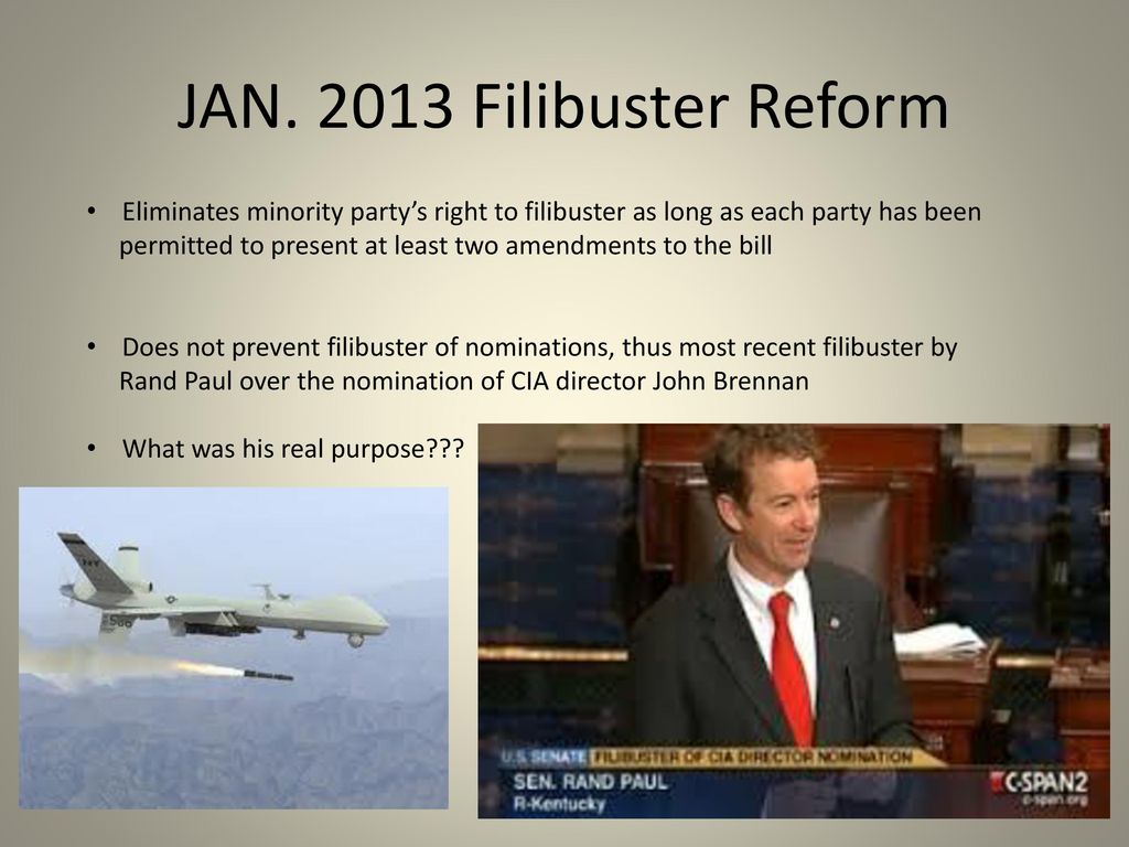 FILIBUSTER A HISTORY. ppt download