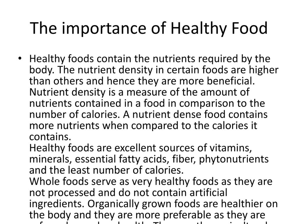 The Importance Of Healthy Food Ppt Download the-importance-of-healthy-food-ppt-download