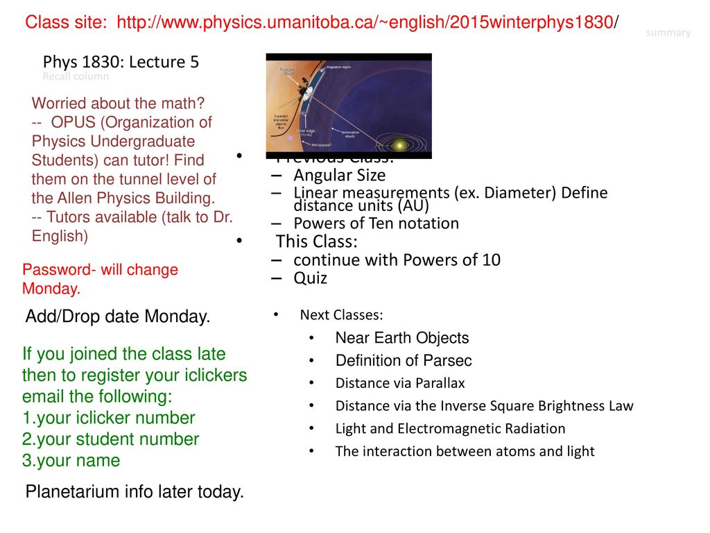 Previous class this class phys 1830 lecture 5 angular size ppt