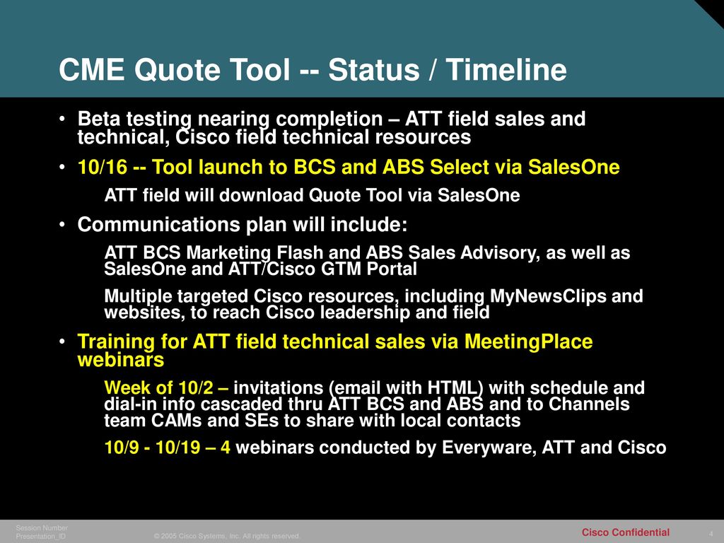 AT&T and Cisco CME Pricing Tool Update - ppt download