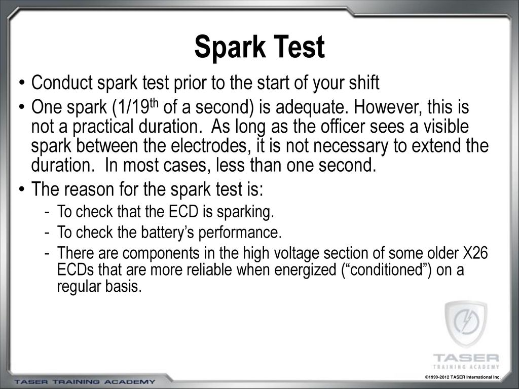 Annual User Recertification Course for TASER® Handheld ECDs ppt download Annual User Recertification Course for TASER® Handheld ECDs ppt download
