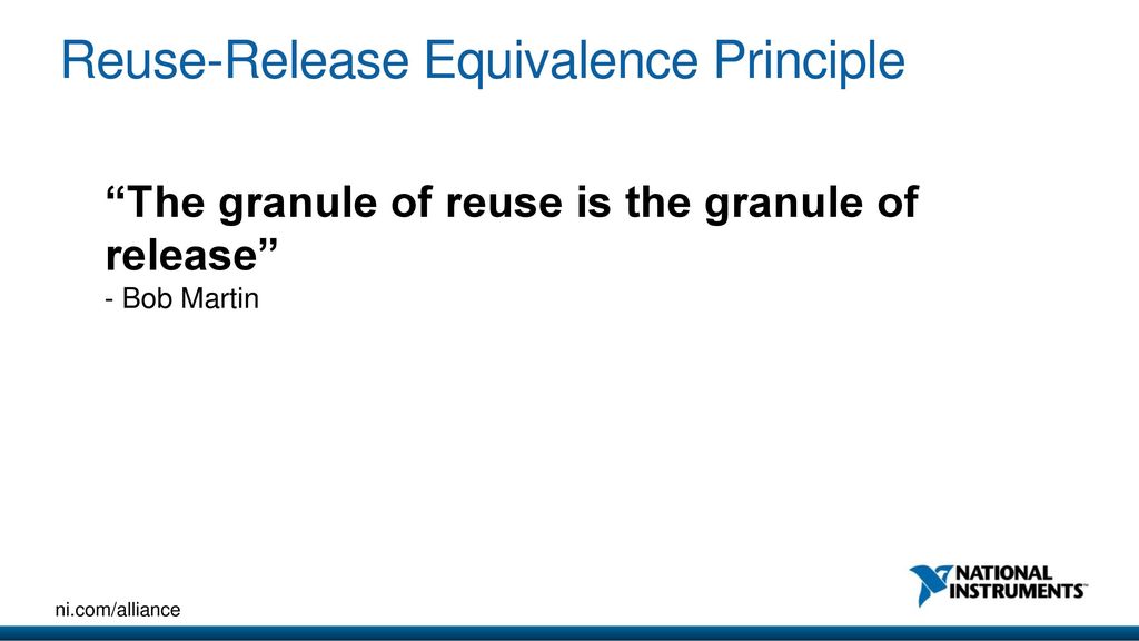 Reuse-Release Equivalence Principle