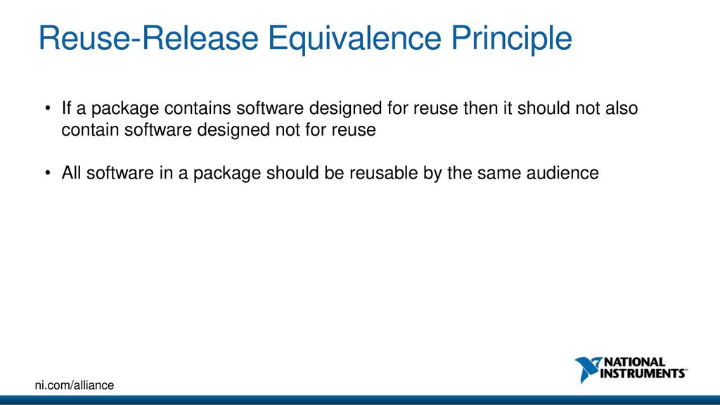 Reuse-Release Equivalence Principle