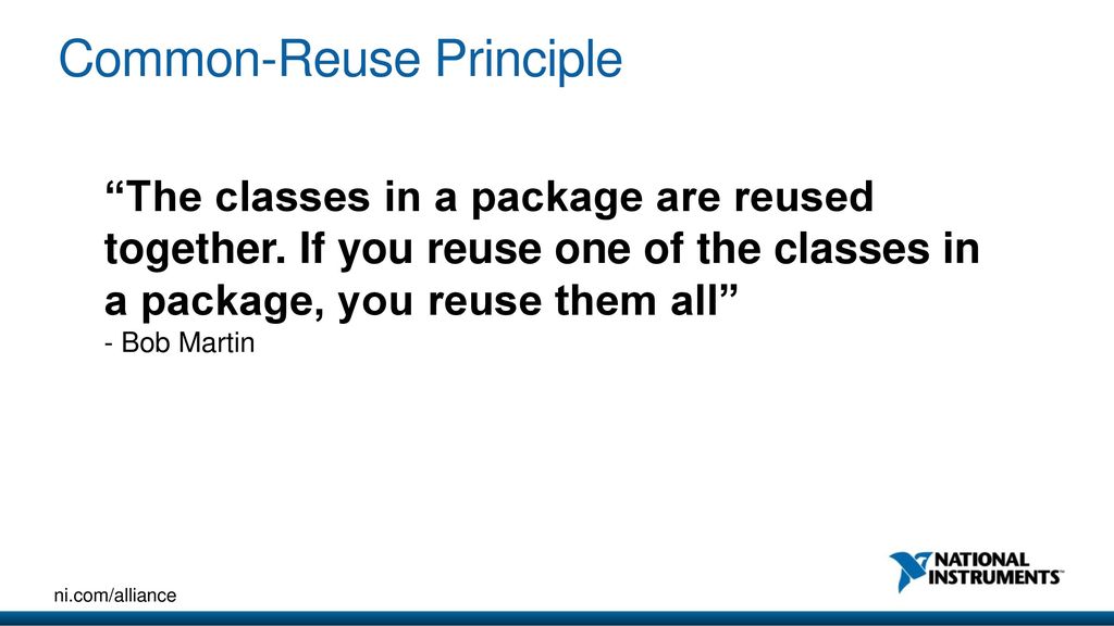 Common-Reuse Principle