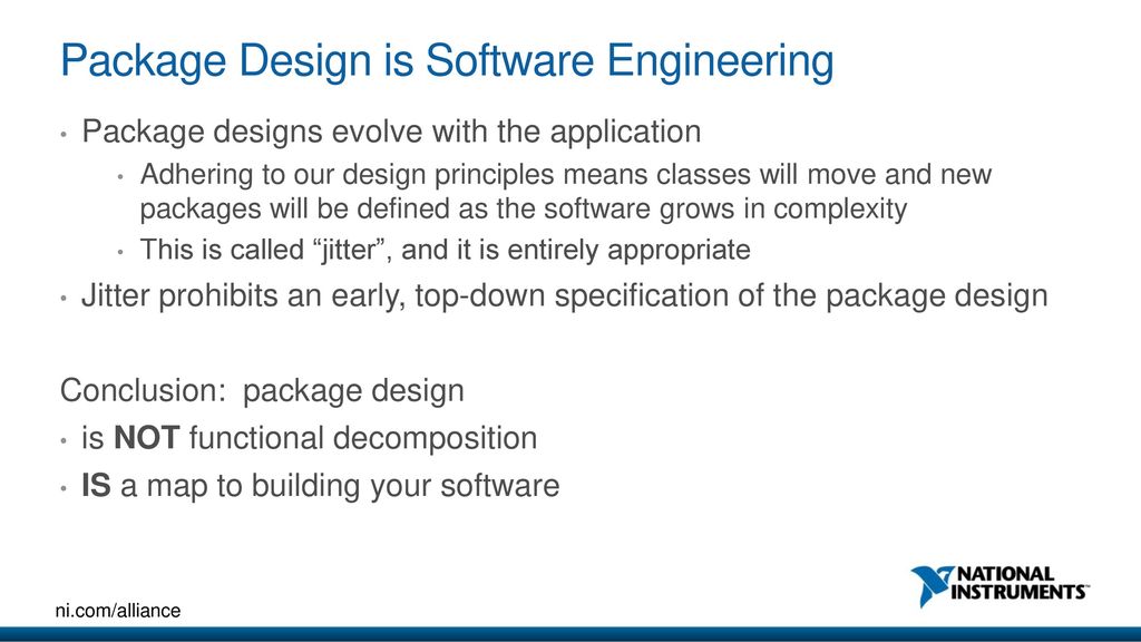 Package Design is Software Engineering
