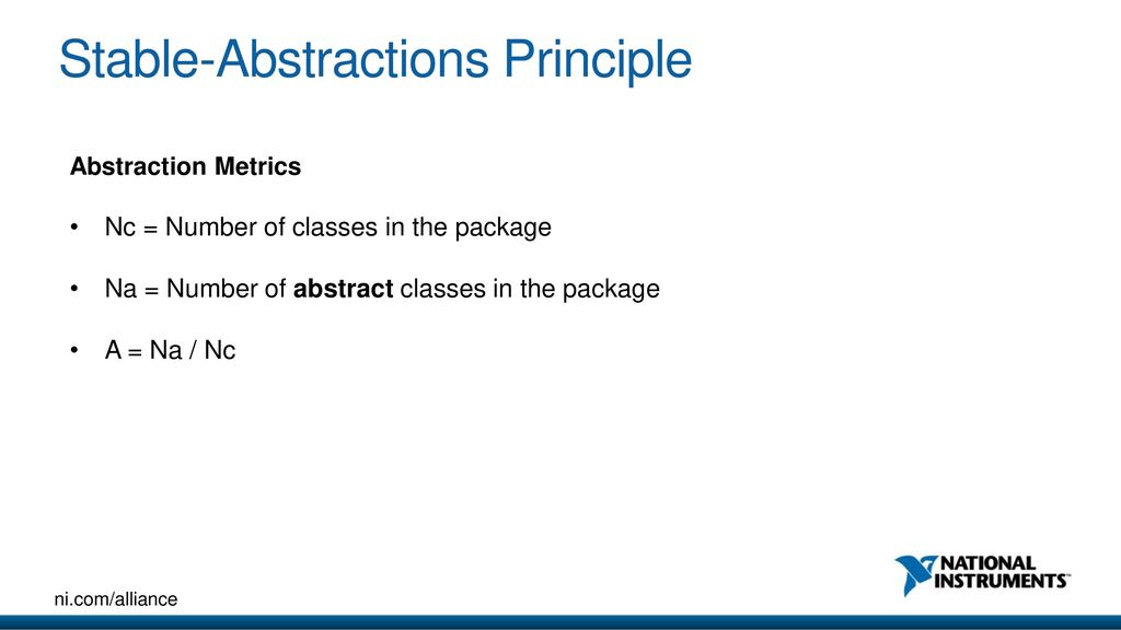 Stable-Abstractions Principle
