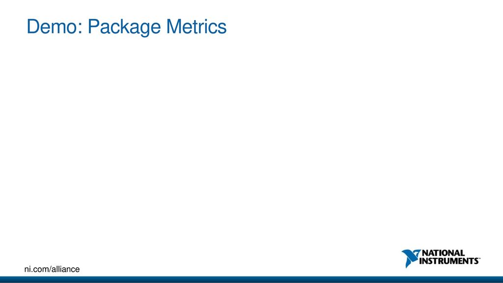 Demo: Package Metrics JON