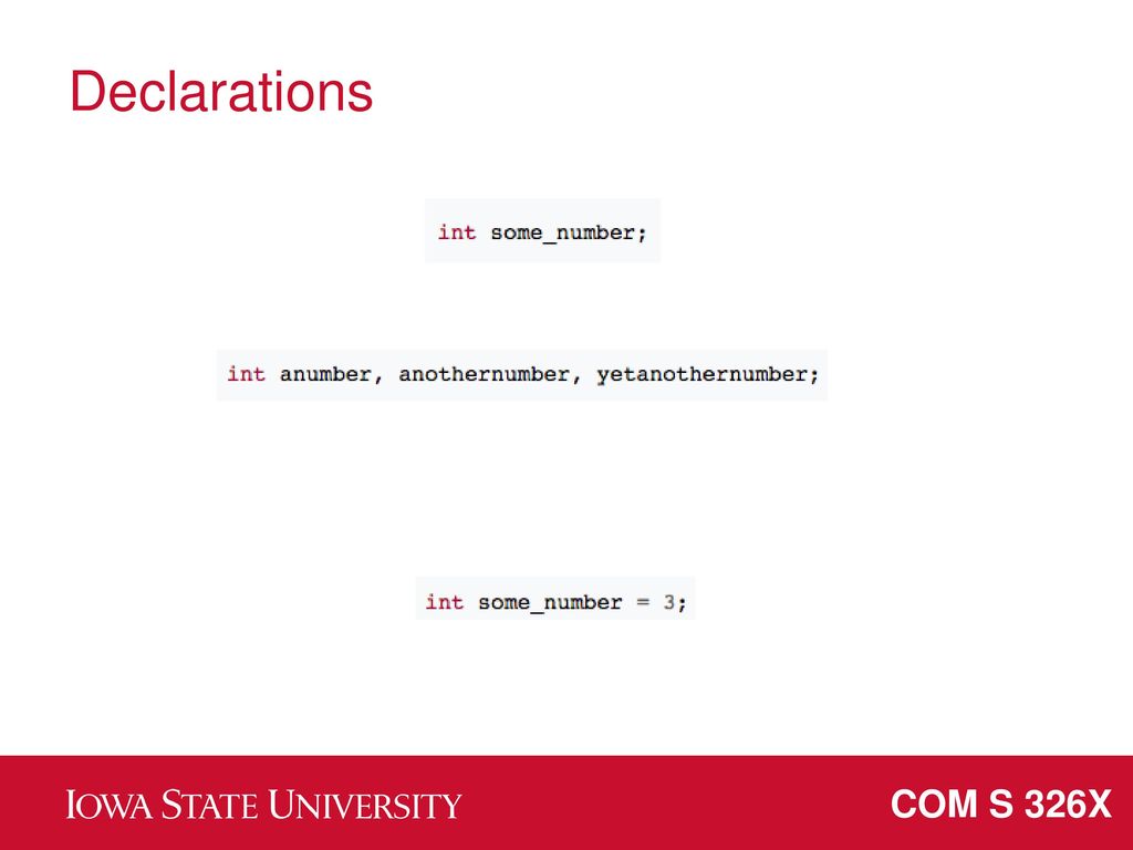 COM S 326X Deep C Programming for the 21st Century Prof. Rozier - ppt ...