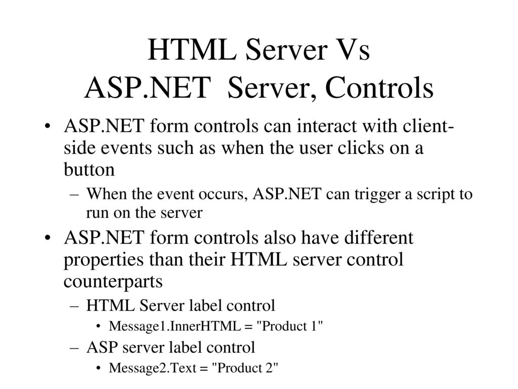 Introduction to asp net ppt download