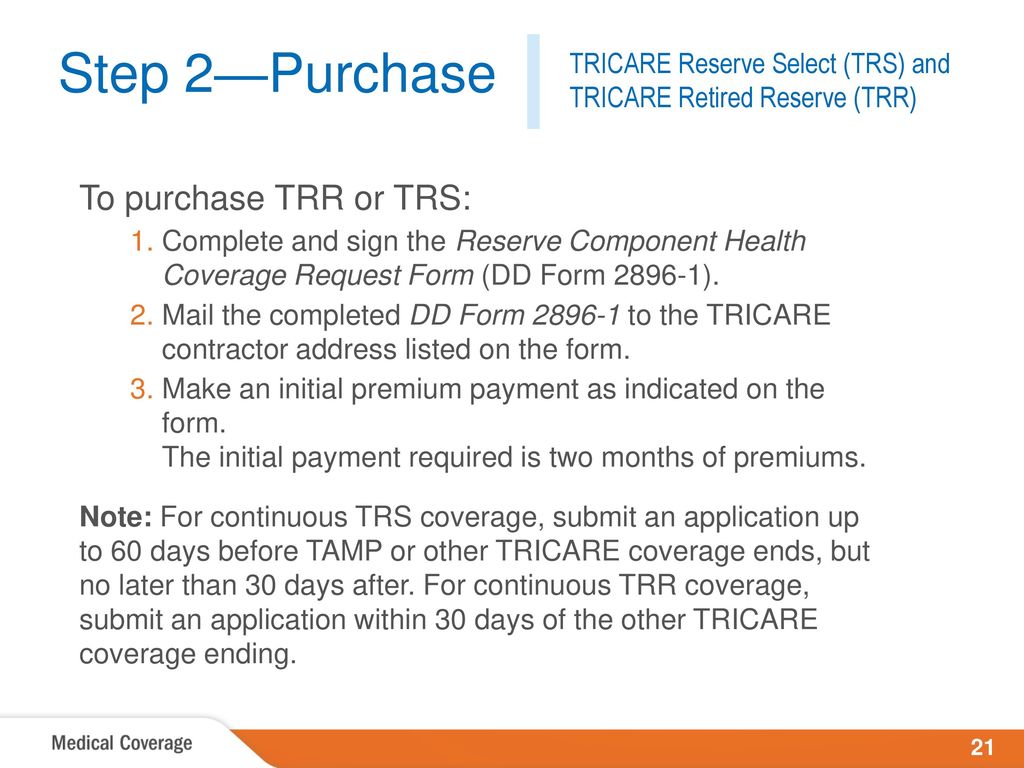 ATTENTION PRESENTER To ensure that those using TRICARE get the most up