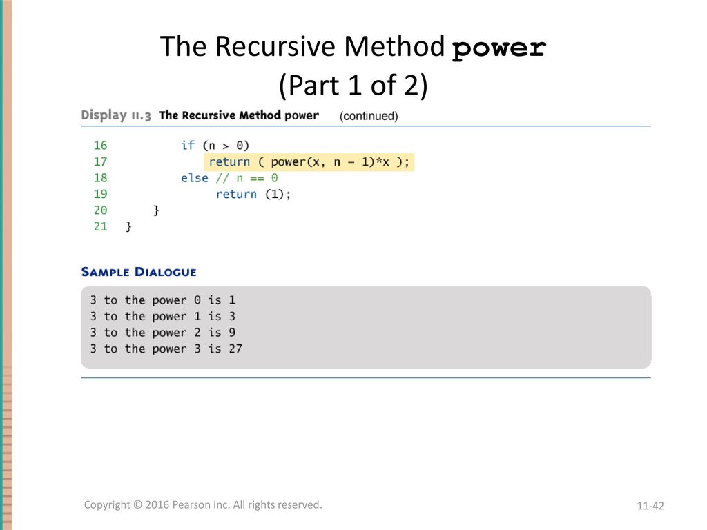Chapter 11 Recursion Slides prepared by Rose Williams, Binghamton ...