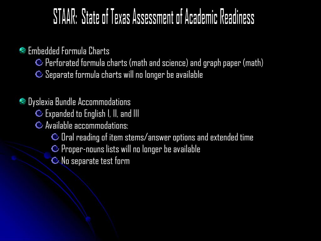 Algebra 2 Staar Formula Chart