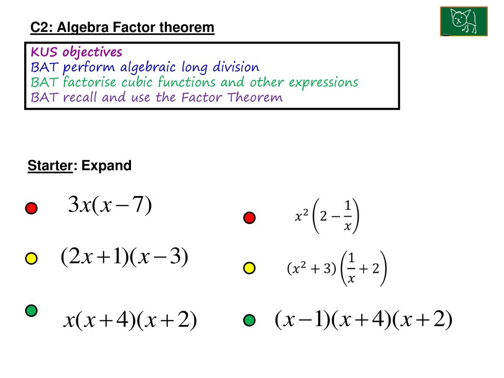 How to Use Factor Theorem, Algebra