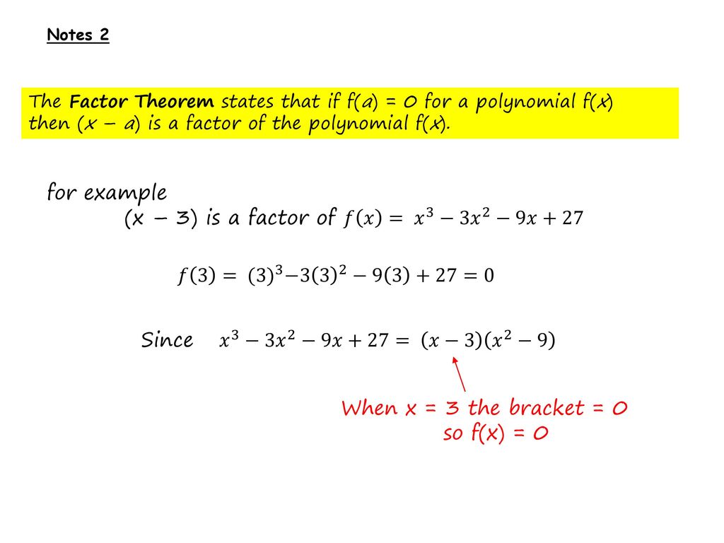 using remainder theorem factorise X3+7X2-21X-27 completely and