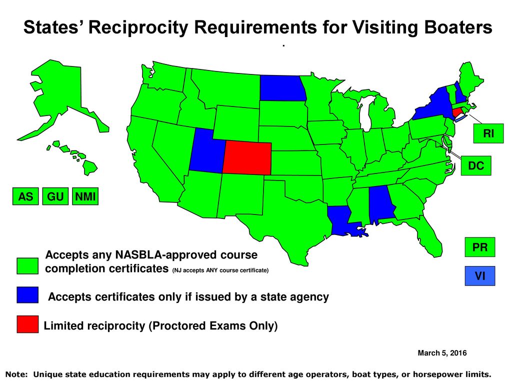 States Reciprocity Requirements For Visiting Boaters Ppt Download states-reciprocity-requirements-for-visiting-boaters-ppt-download