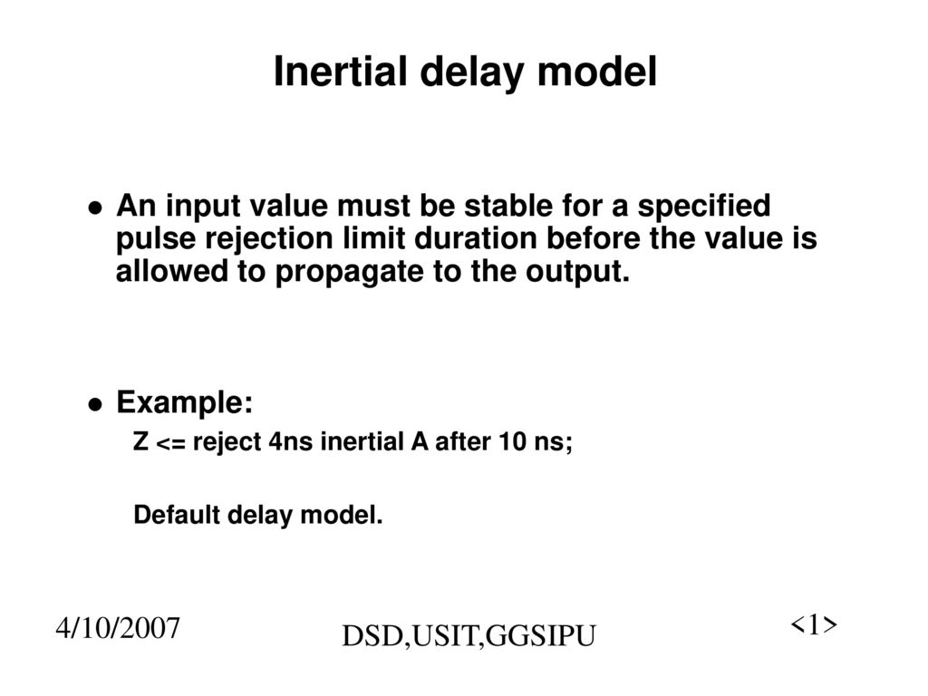 Timing model start simulation delay update signals execute processes