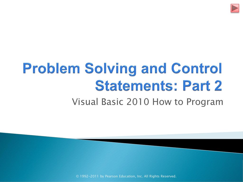 problem solving in visual basic