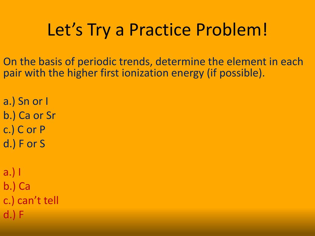 Let’s Try a Practice Problem!
